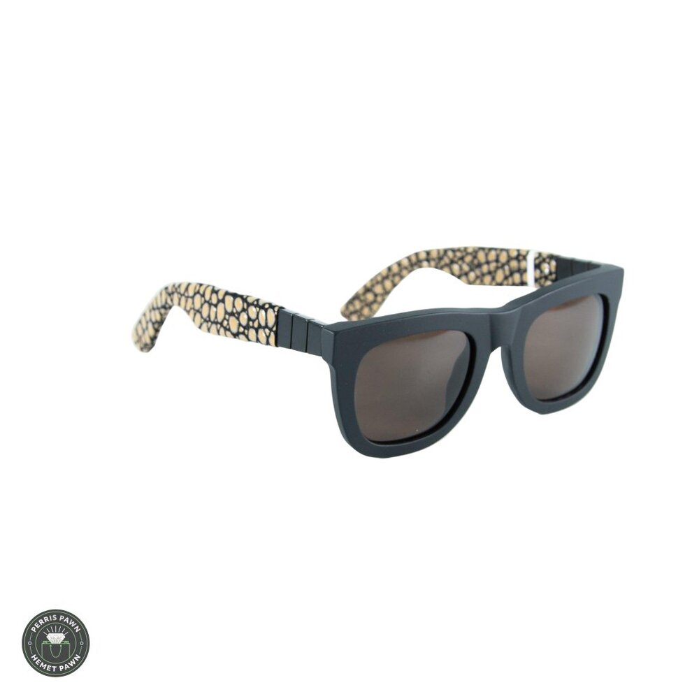 Retrosuperfuture Black Modified Square Sunglasses w/ Case